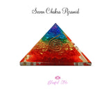 Seven Chakra Orgone Pyramid Copper Reiki Symbol