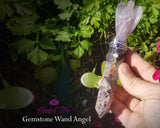 Amethyst Gemstone Angel Wand - www.blissfulagate.com