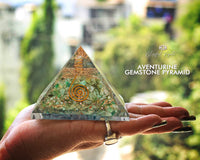 Aventurine Orgonite EMF Pyramid.