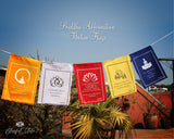 Buddha Affirmation Tibetan Flags - www.blissfulagate.com