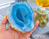Agate Coaster Blue