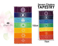 Bohemian Seven Chakra Tapestry - www.blissfulagate.com