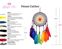 Chakra Rainbow Dream Catcher - www.blissfulagate.com