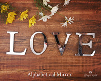 Alphabet Mirrors - www.blissfulagate.com