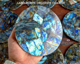 Labradorite Orgonite Coaster - www.blissfulagate.com
