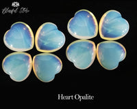 Opalite Heart Gemstone. - www.blissfulagate.com