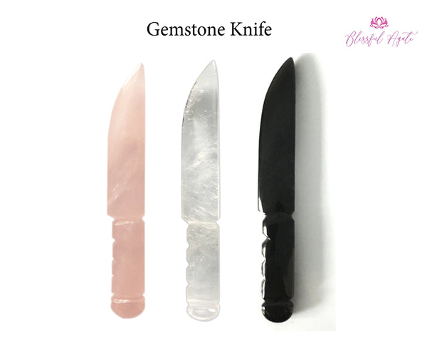 Gemstone Knifes - www.blissfulagate.com