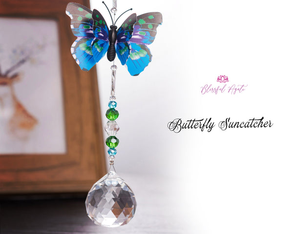 Butterfly Sun Catcher Hanging Ornament. ( Rainbow Maker )