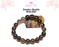 Genuine Smoky Quartz 8mm Bracelet