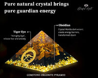 Eye of Horus Tiger Eye Crystal Gemstone EMF Pyramids.