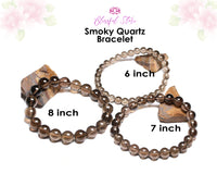 Genuine Smoky Quartz 8mm Bracelet
