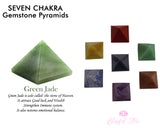 Seven Chakra Mini Gemstone Crystal Pyramid