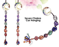 7 Chakra Tumbled Gemstone Tassel Car Hanging - www.blissfulagate.com