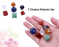 7 Chakra Platonic Set - www.blissfulagate.com