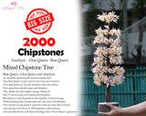 Rose Quartz , Clear Quartz And Amethyst Big Size Gemstone Trees - www.blissfulagate.com