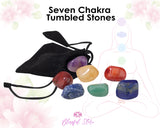 Gemstone Seven Chakra Orgonite Tumbled Stones - www.blissfulagate.com