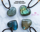 Labradorite Heart Pendant