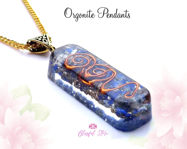 Lapis Lazuli Healing Chakra Orgonite Pendant