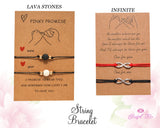 Couple String Bracelets - www.blissfulagate.com