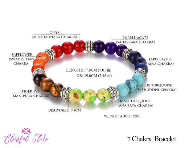 Seven Chakra Mix Gemstone Bracelet