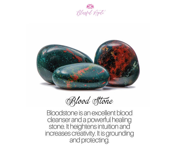 Blood Stone Tumble Stone