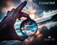 100mm Clear Crystal Gazing Ball - www.blissfulagate.com
