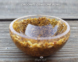 Orgonite Rose Quartz Gemstone Bowl. - www.blissfulagate.com