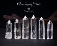 Clear Quartz Obelisk Wand - www.blissfulagate.com