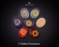 Seven Chakra Reiki Healing Gemstone - www.blissfulagate.com