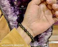 Moldavite Bracelet. - www.blissfulagate.com