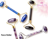 Rose Quartz Face Massage Roller - www.blissfulagate.com