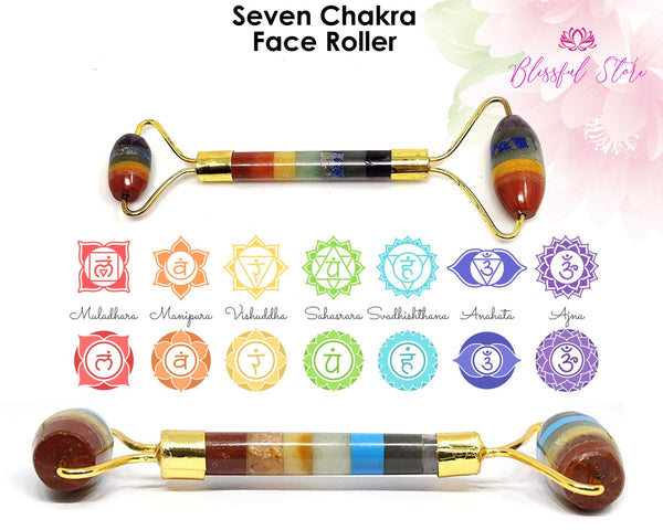 Seven Chakra Face Massage Roller - www.blissfulagate.com