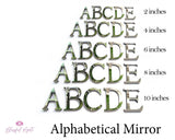 Alphabet Mirrors - www.blissfulagate.com