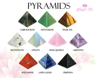 Gemstone Rose Quartz Mini Crystal Pyramid - www.blissfulagate.com