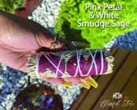 Pink Sage Smudging Tool - www.blissfulagate.com