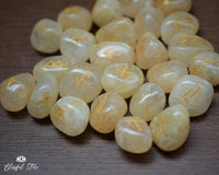 Yellow Aventurine Rune Stones Set - www.blissfulagate.com