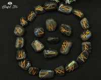 Labradorite Rune Stones Set - www.blissfulagate.com