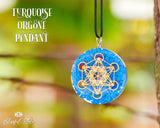 Orgonite Turquoise Gemstone Pendant - www.blissfulagate.com