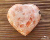 Orgonite Sunstone Gemstone Heart - www.blissfulagate.com