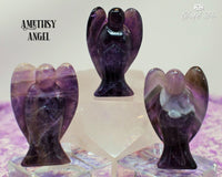 Amethyst Stone Angel Fengshui Angel 5.5 cm - www.blissfulagate.com
