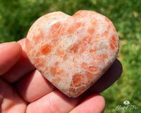 Orgonite Sunstone Gemstone Heart - www.blissfulagate.com