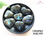 Orgonite Labradorite Gemstone Heart - www.blissfulagate.com