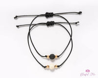 Lava Stone Couple String Bracelets - www.blissfulagate.com
