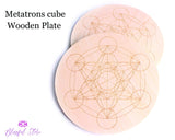 Gemstone Crystal Wooden Grid Matron Cube - www.blissfulagate.com
