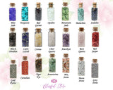 Orgonite Clear Quartz Gemstone Mini Bottle Wishing Bottle - www.blissfulagate.com
