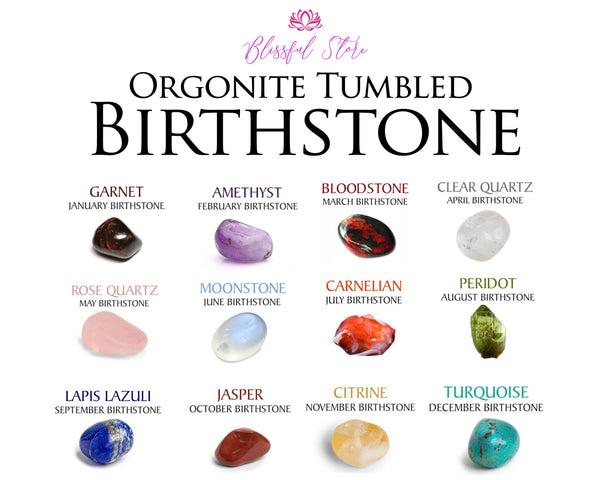 Crystal Birthstone Tumble Stone - www.blissfulagate.com