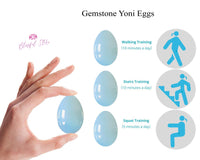 Gemstone Yoni Eggs - www.blissfulagate.com