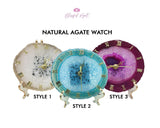 Agate Clock - www.blissfulagate.com