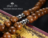 Genuine Wooden 108 Beads Japa Mala With Charm