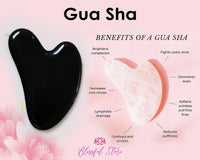 Amethyst Guasha Natural Massaging Stone Tool - www.blissfulagate.com